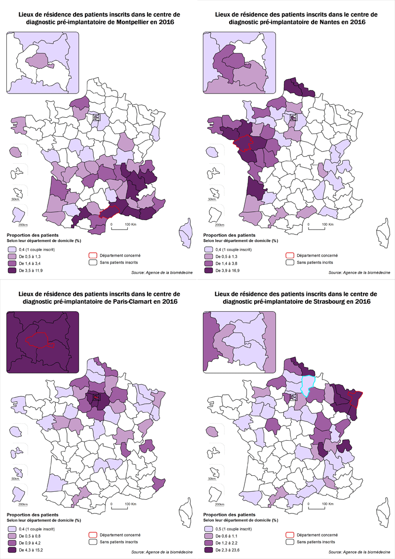 Figure DPI3 Accès au DPI selon le lieu de résidence des couples en 2015 et 2016