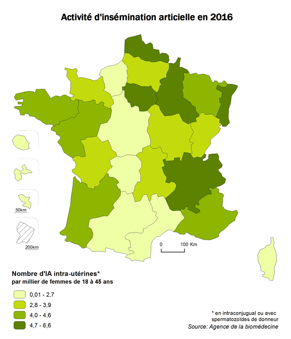 Figure AMP5. Activité  d'insémination artificielle 2016